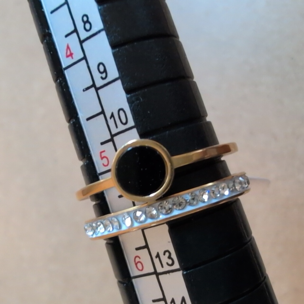 Elegant Gold Stainless Steel Ring